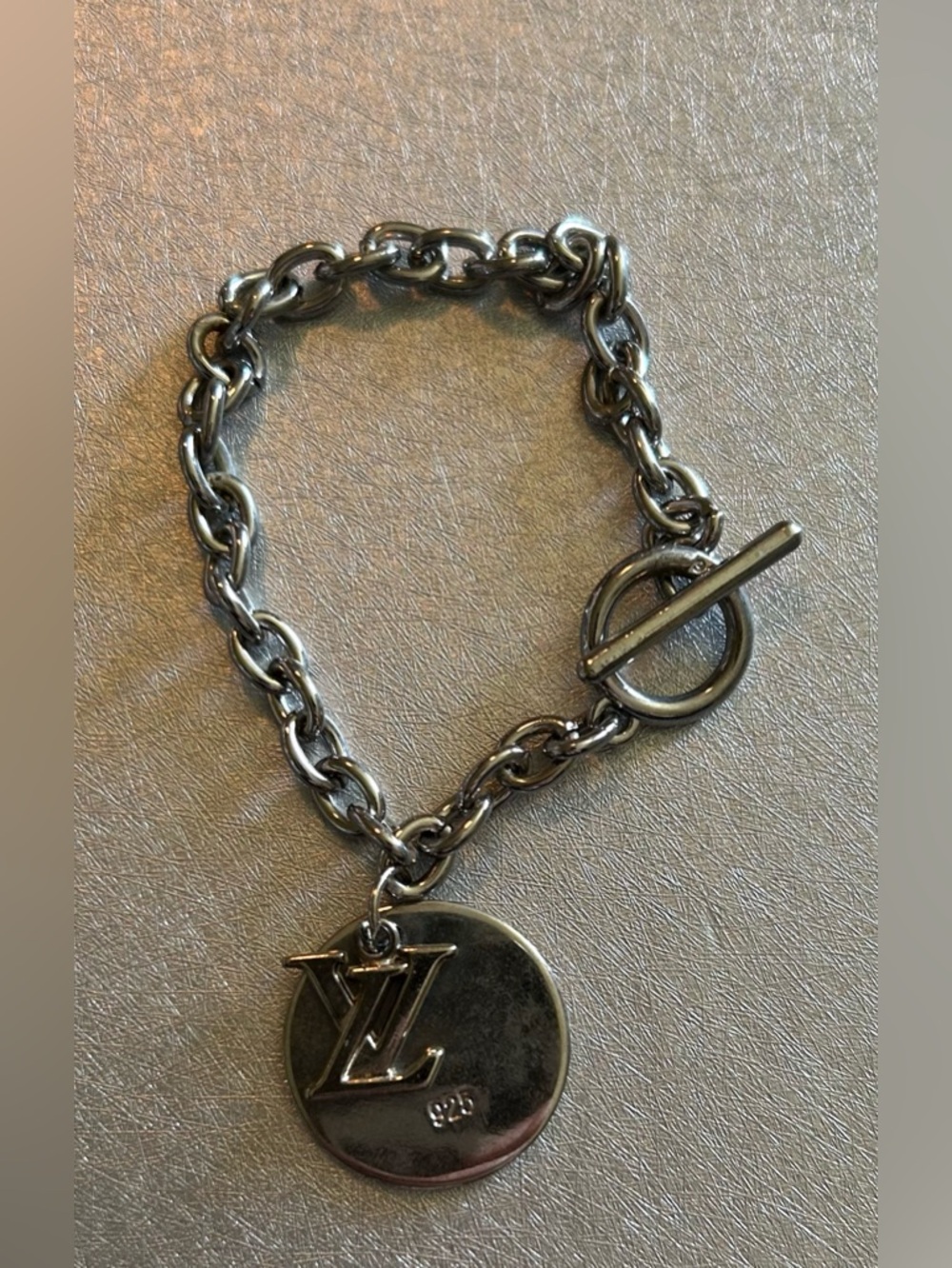 Silver Designer Inspired Toggle Bracelet